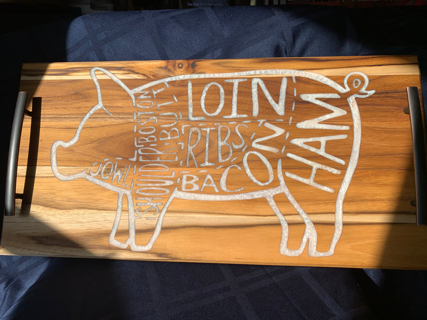 Pork Butcher Tray - Thread & Resin