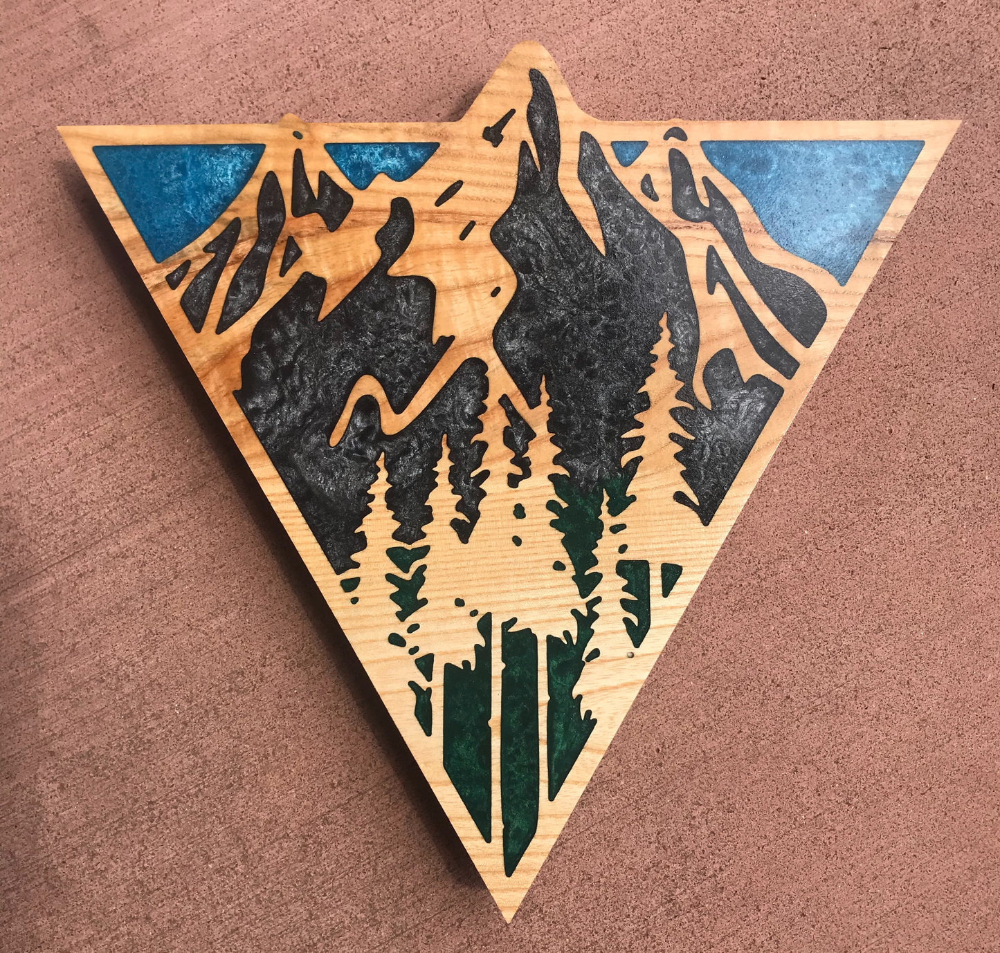 Mountain Trio - Thread & Resin