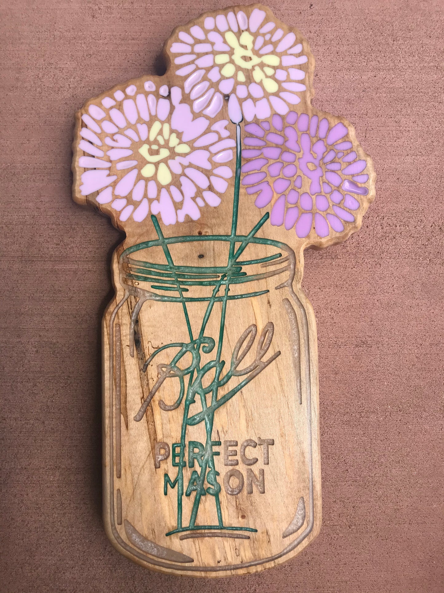 Mason Jar - Thread & Resin