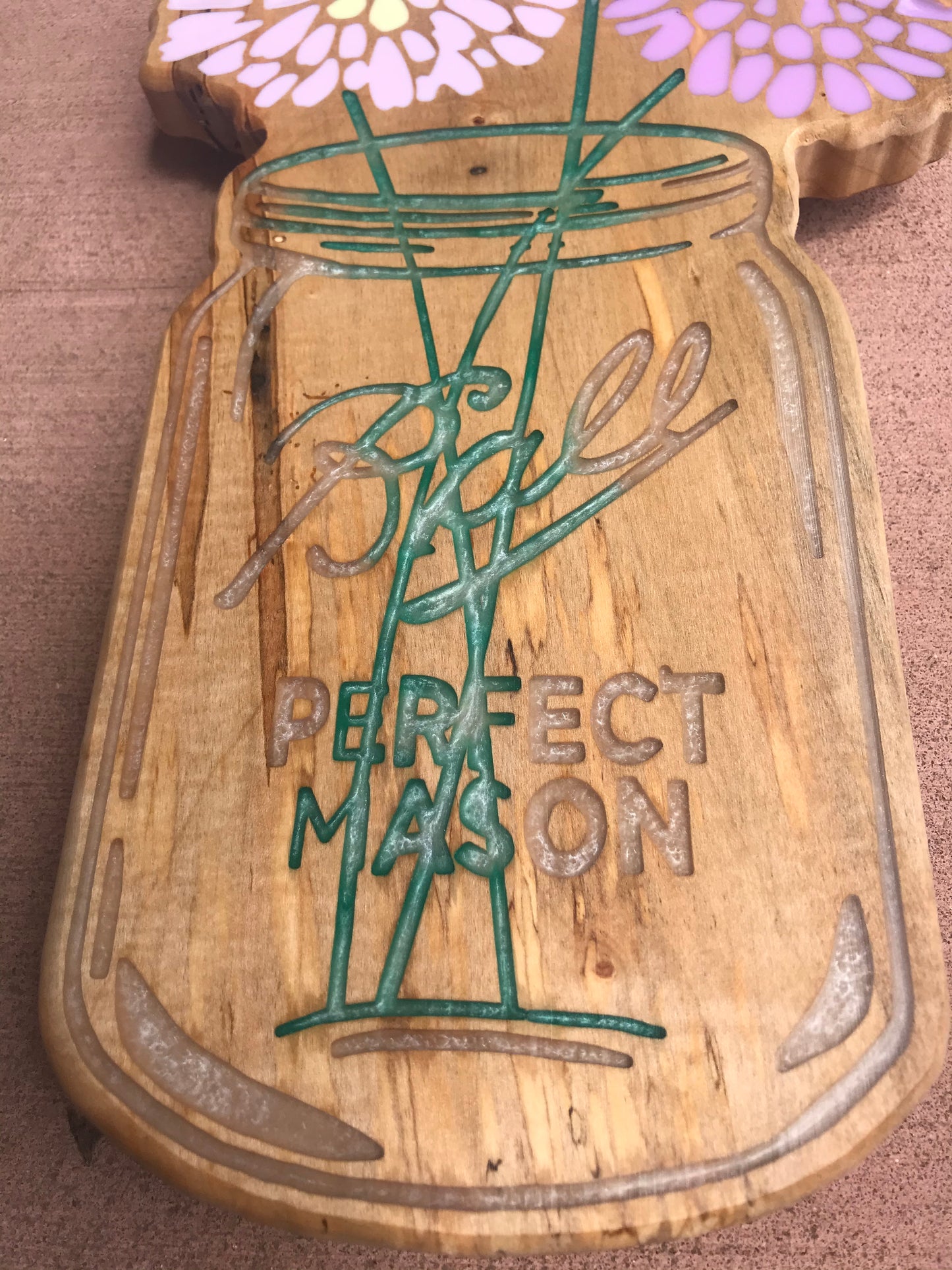 Mason Jar - Thread & Resin