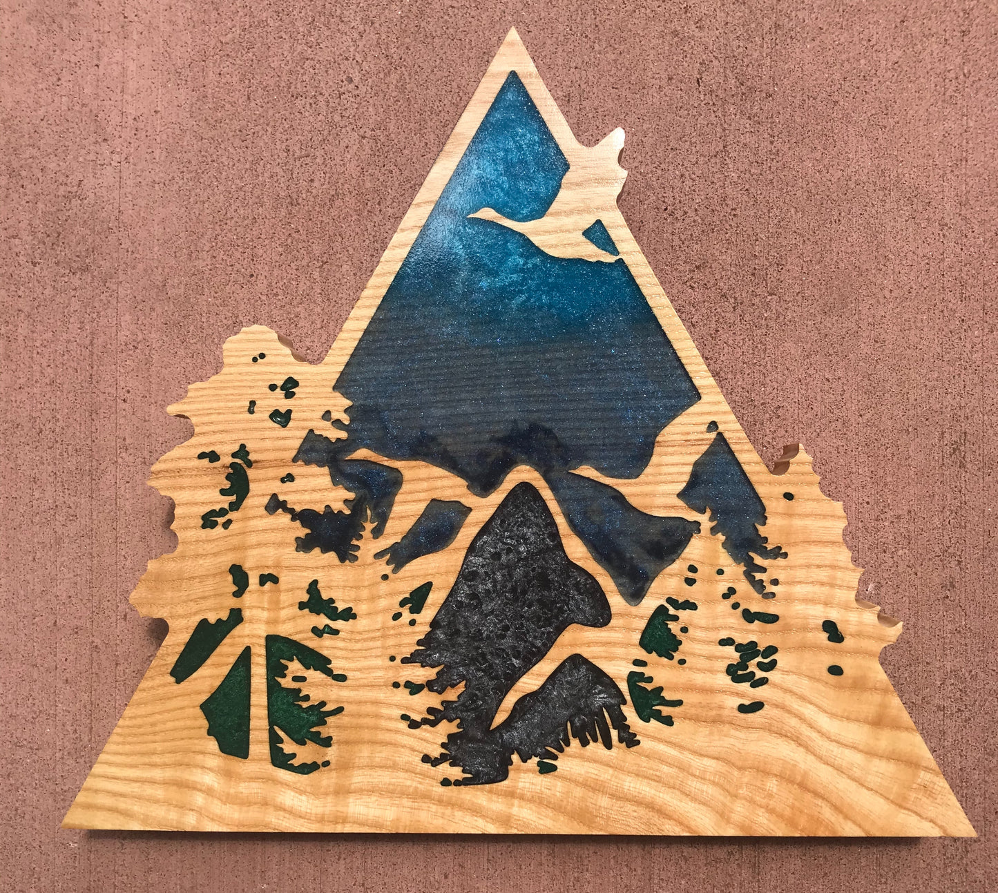 Mountain Trio - Thread & Resin