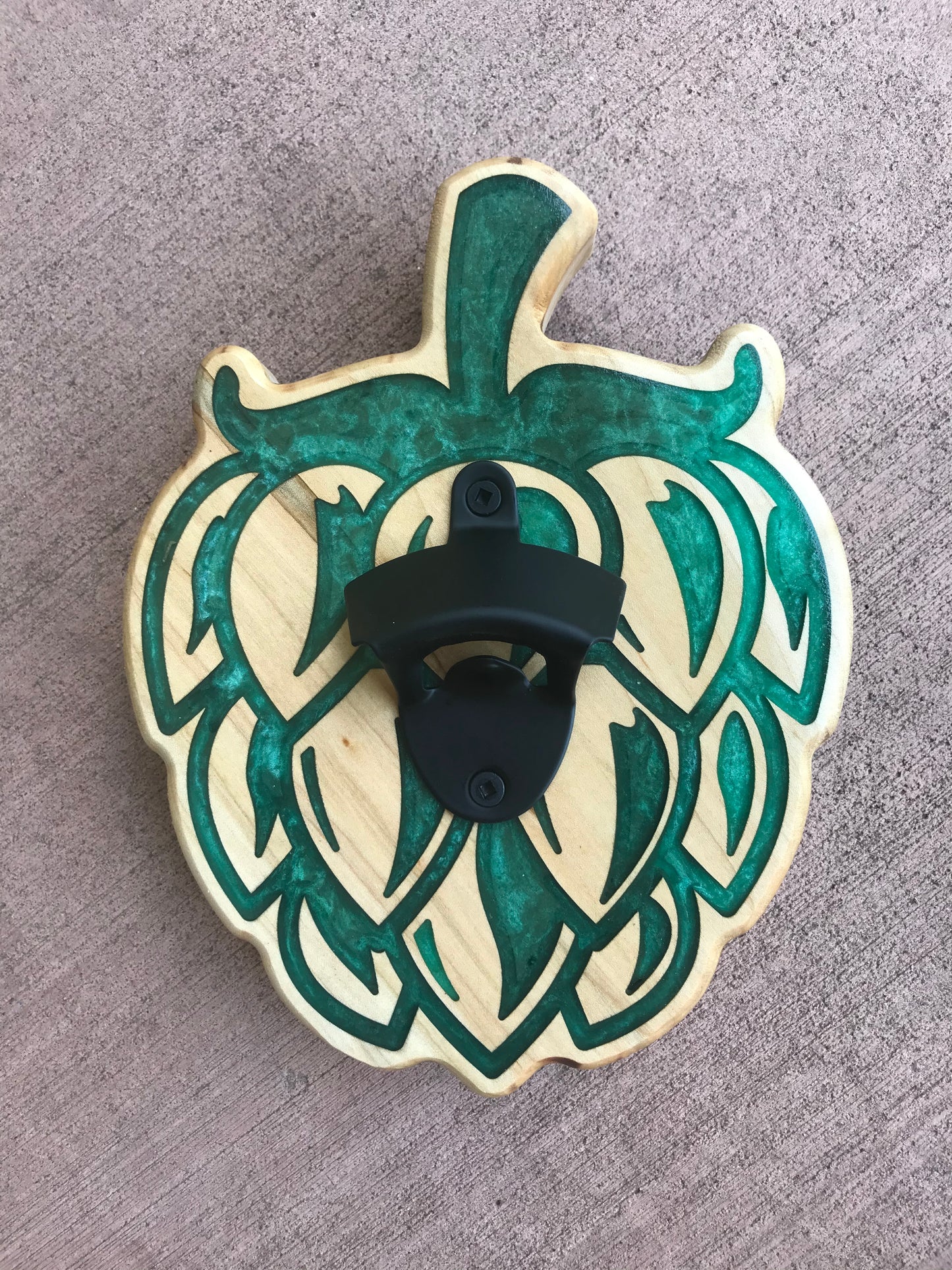 Hop Bottle Opener - Maple - Thread & Resin