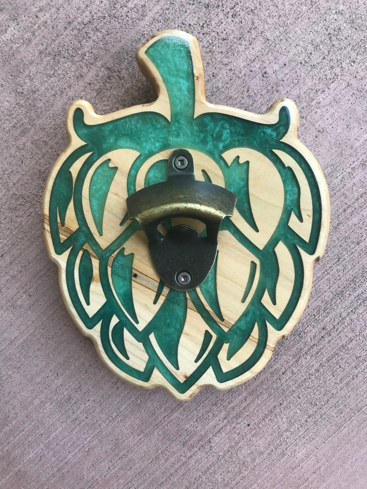 Hop Bottle Opener - Maple - Thread & Resin
