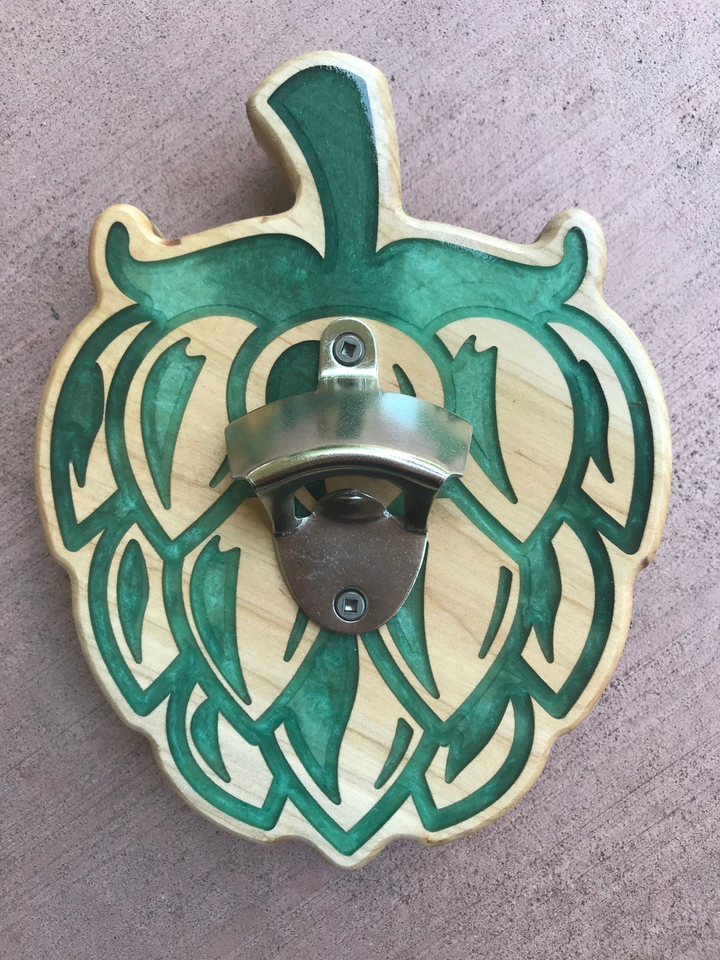 Hop Bottle Opener - Maple - Thread & Resin
