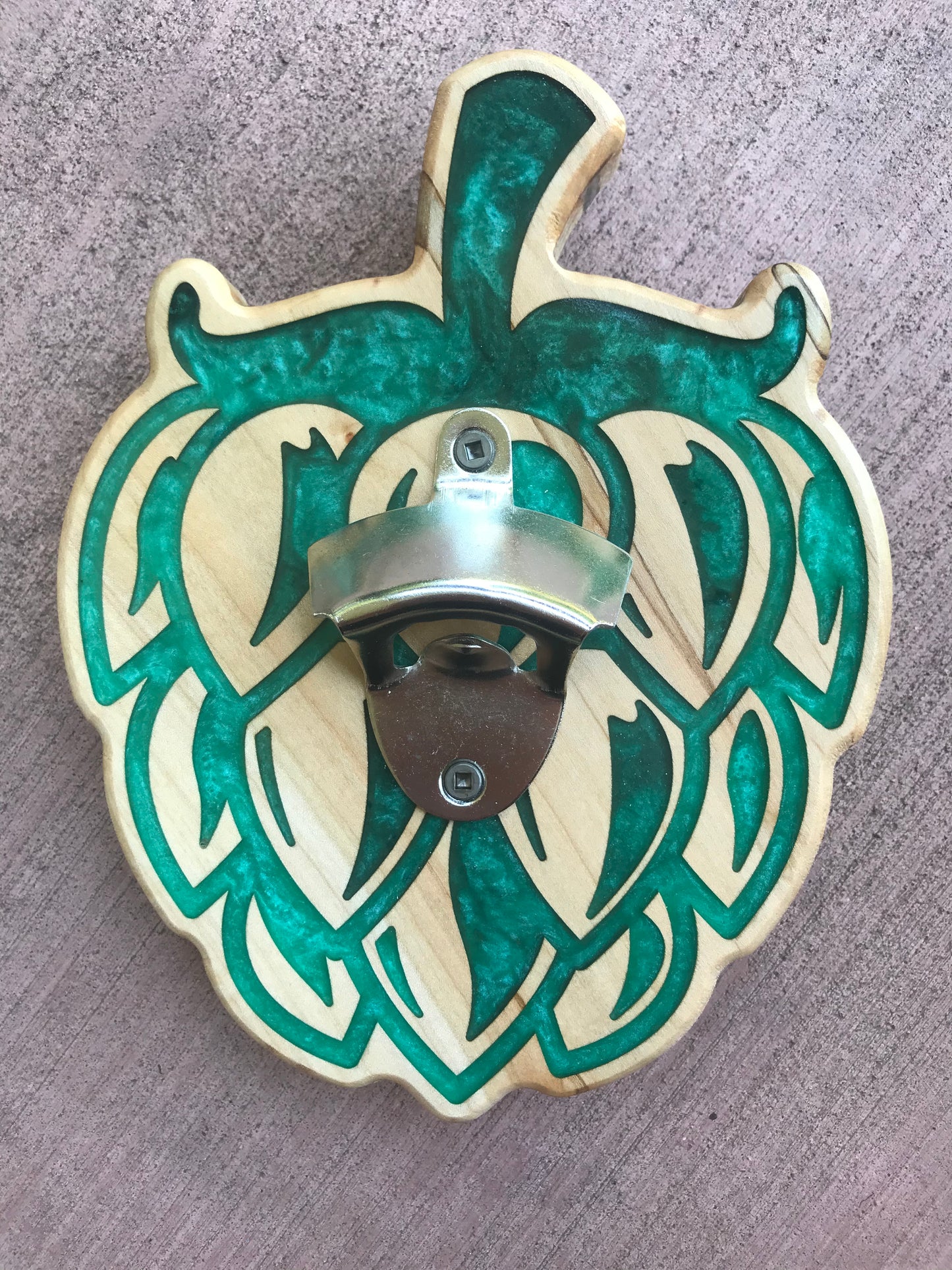 Hop Bottle Opener - Maple - Thread & Resin