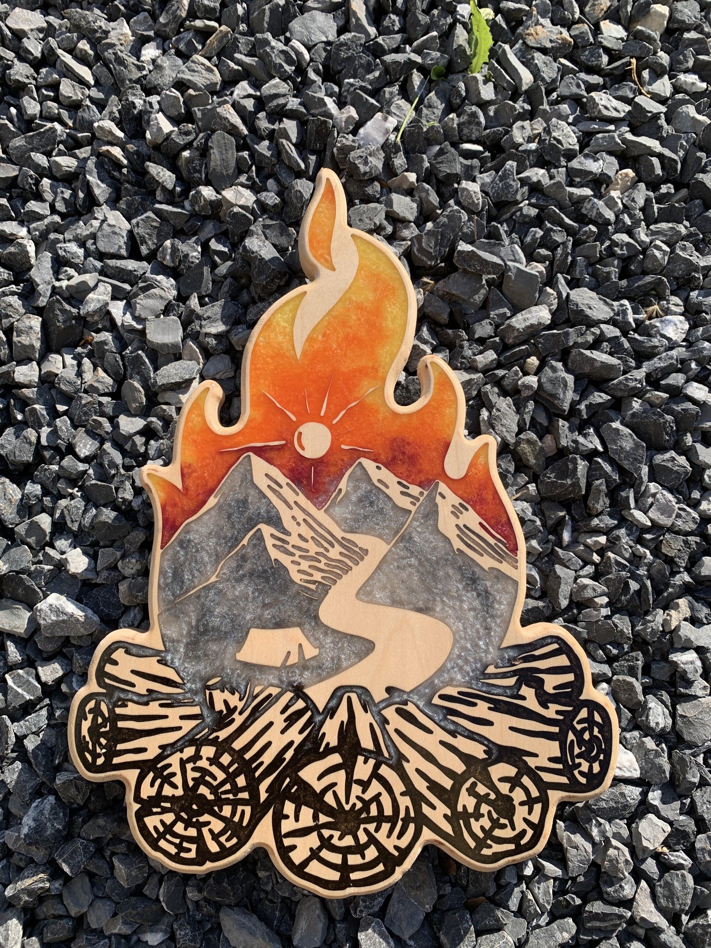 The Camp Fire - Thread & Resin