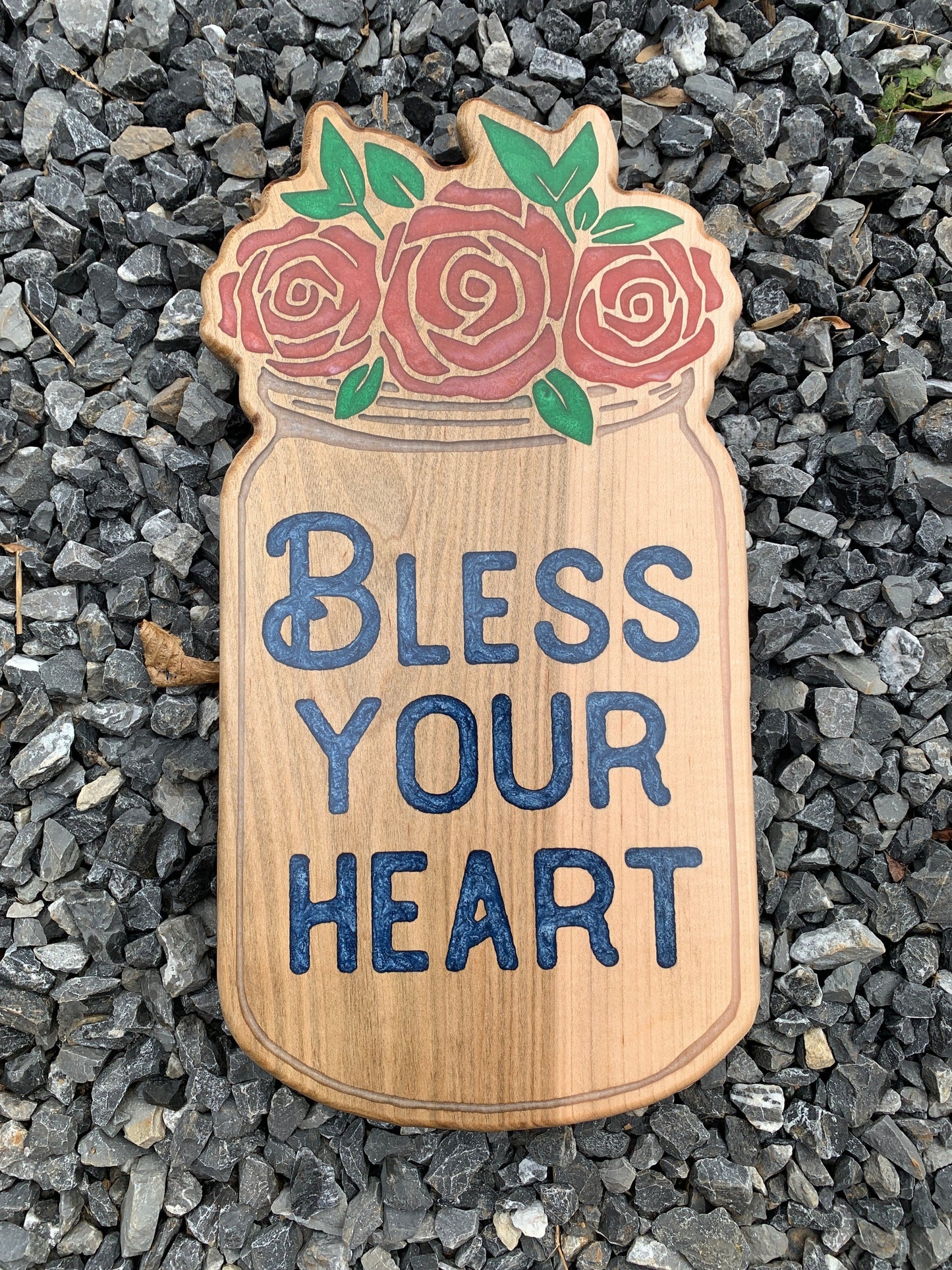 Bless your heart - Thread & Resin
