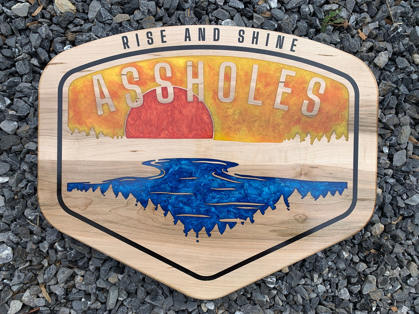 Posters, Prints, & Visual Artwork Rise and Shine - Thread & Resin