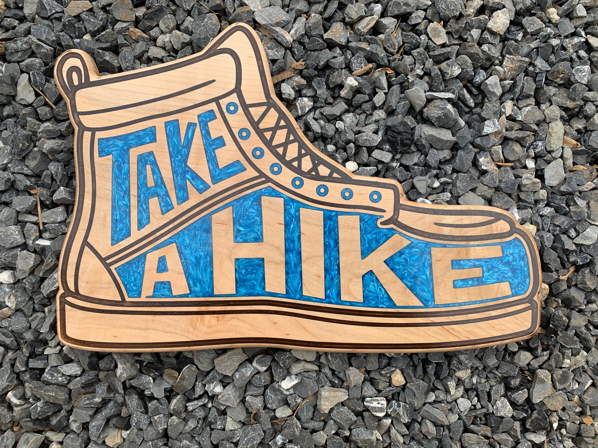 Posters, Prints, & Visual Artwork Take A Hike - Thread & Resin