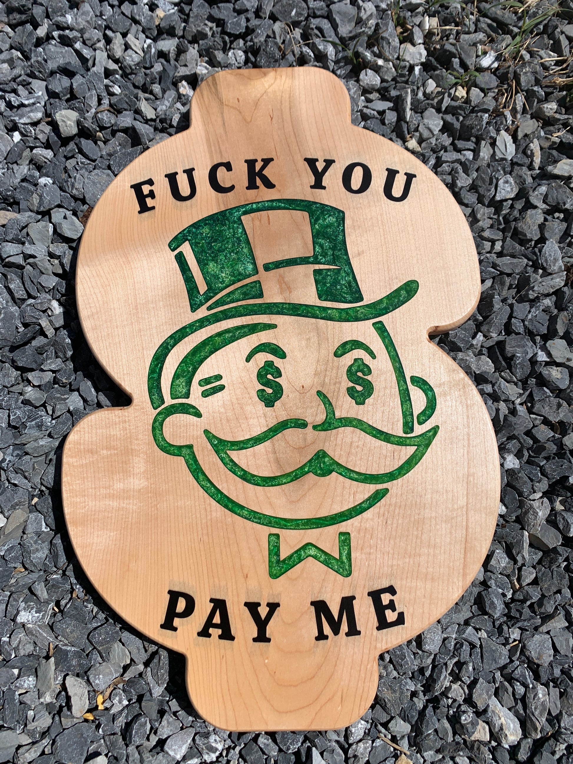 Posters, Prints, & Visual Artwork Pay Me - Thread & Resin