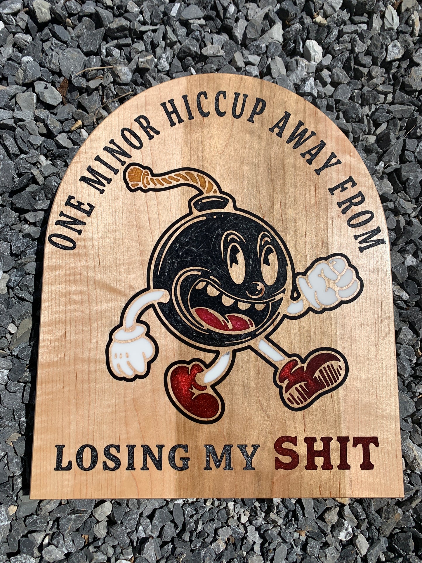 Posters, Prints, & Visual Artwork Naughty Bomb - Thread & Resin