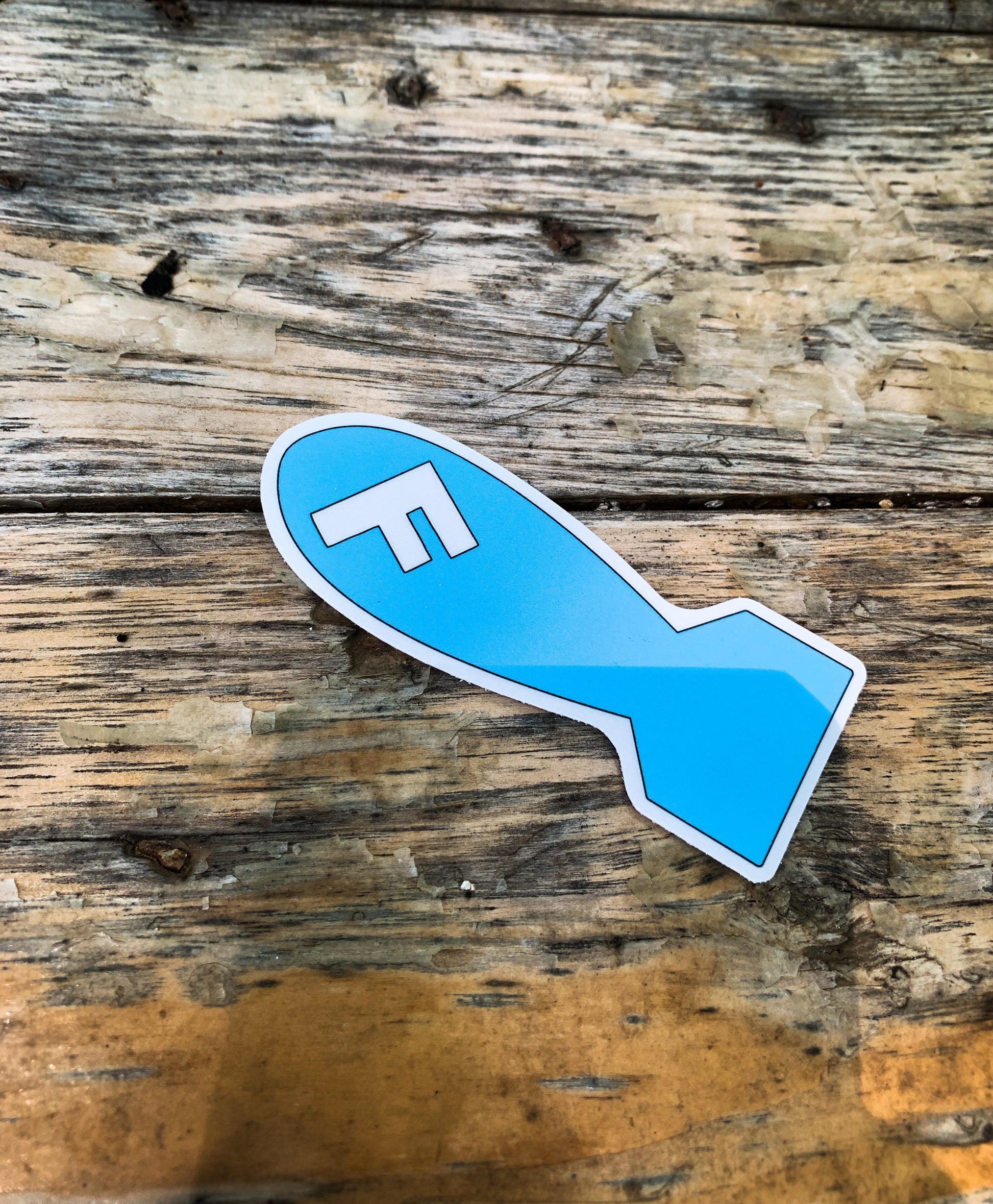 Decorative Stickers F bomb sticker - Thread & Resin