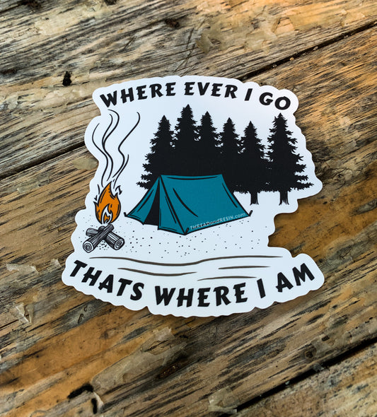 Decorative Stickers Where ever I go - Thread & Resin