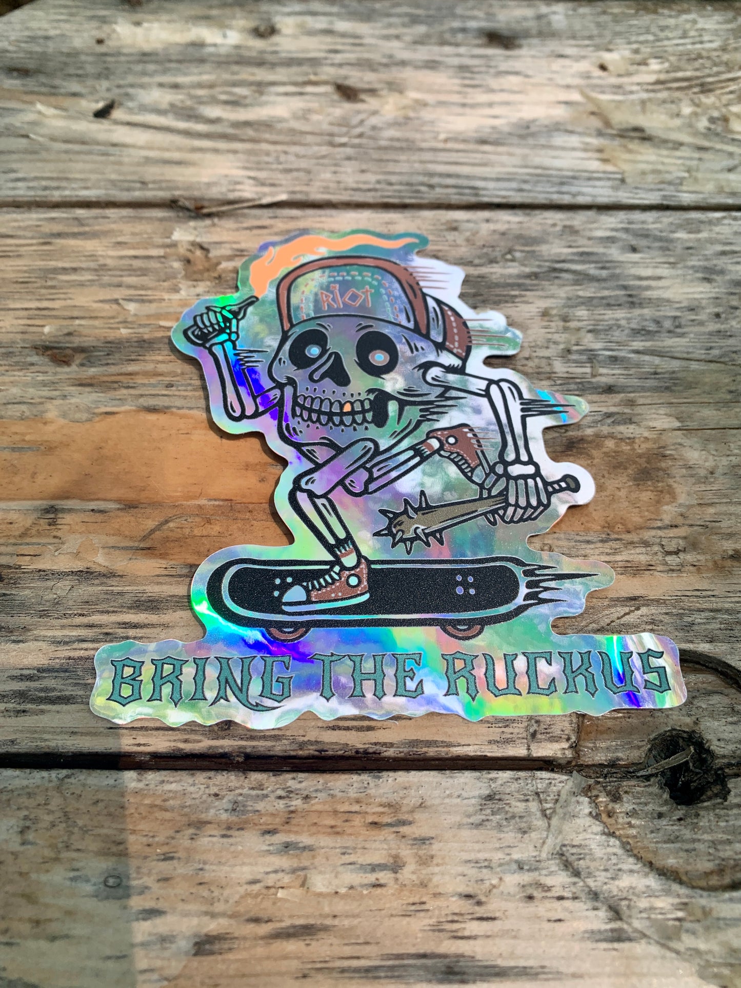 Decorative Stickers Bring the Ruckus sticker - Thread & Resin