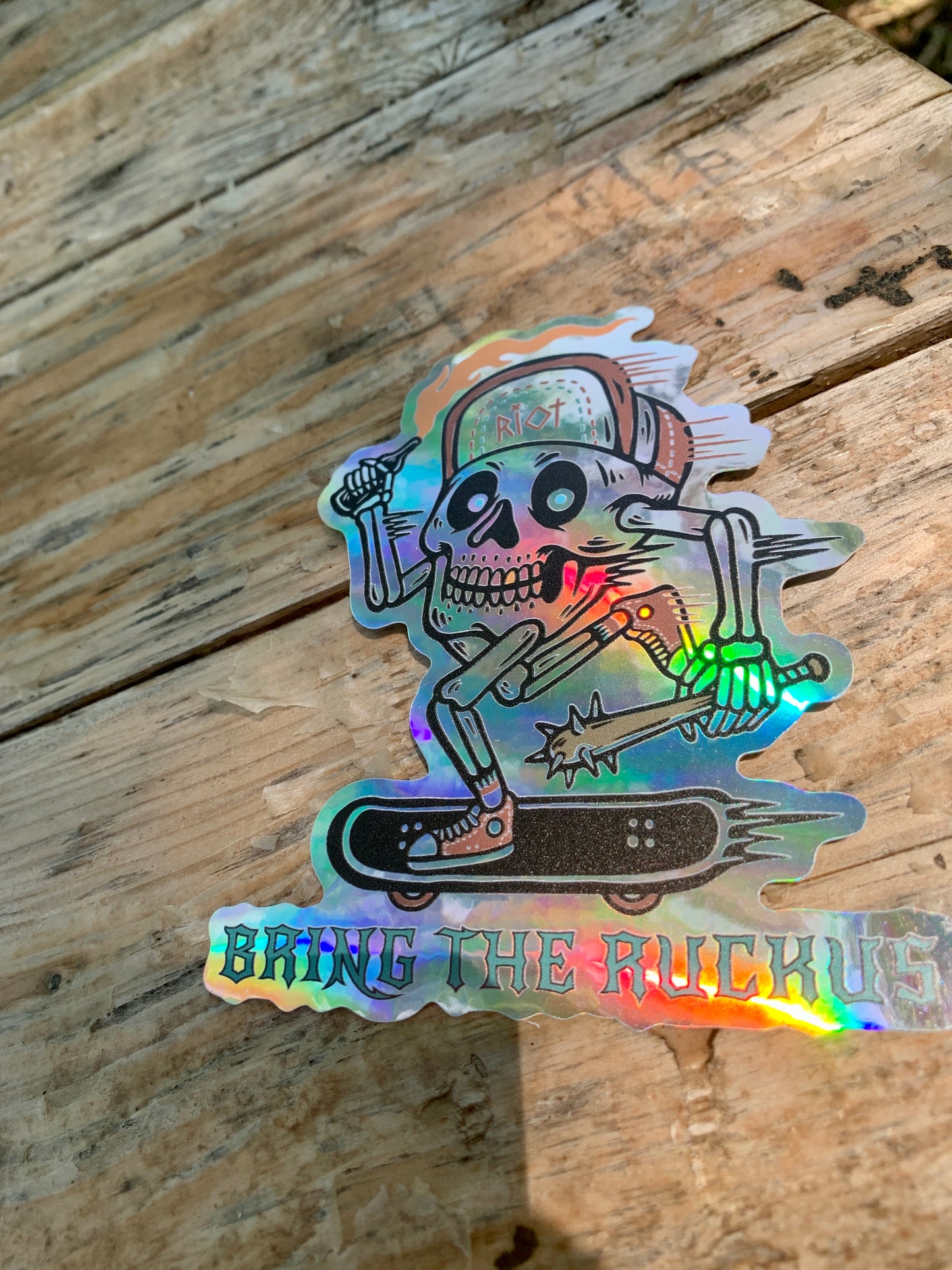 Decorative Stickers Bring the Ruckus sticker - Thread & Resin