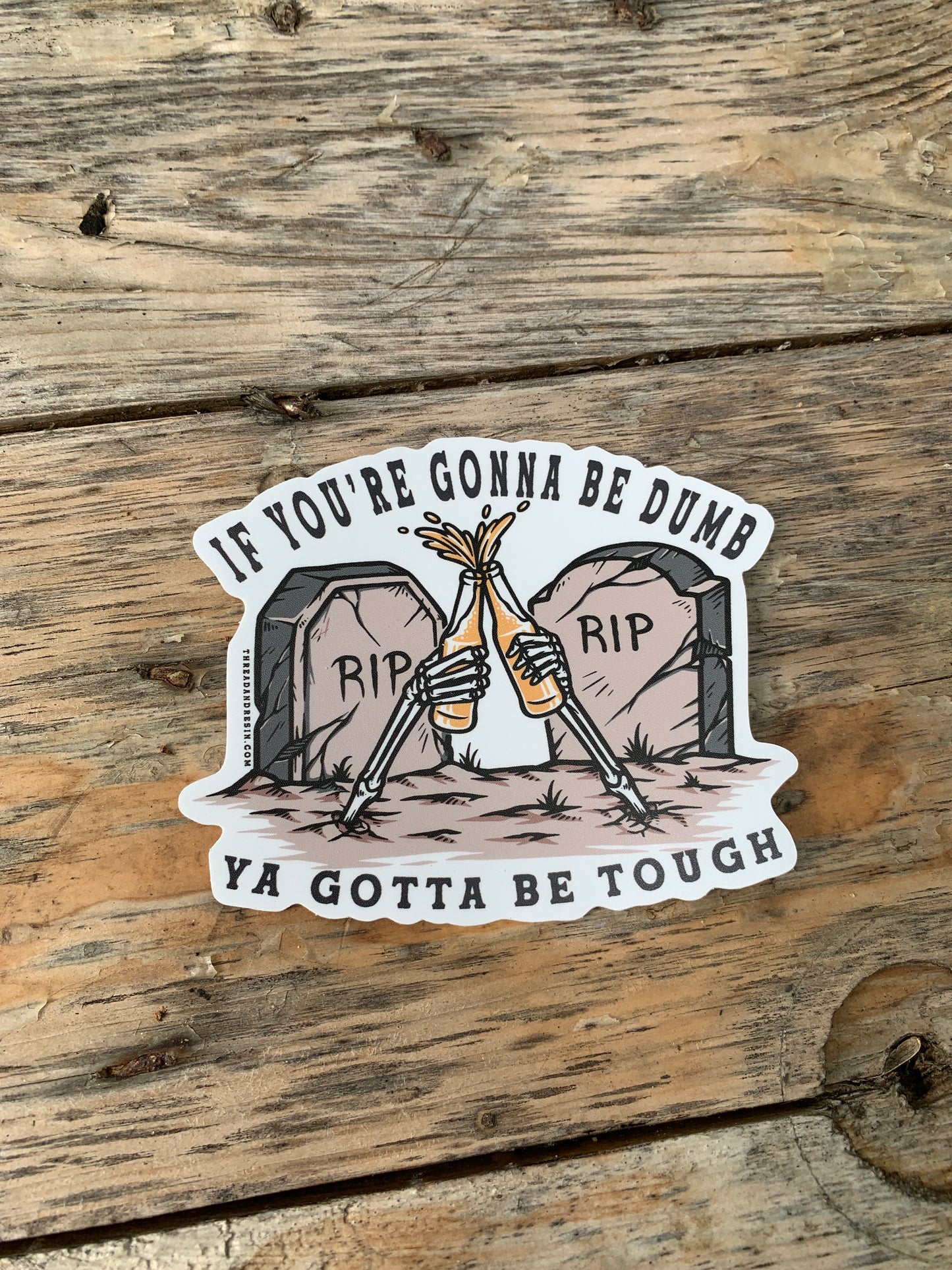 Decorative Stickers Tough sticker - Thread & Resin