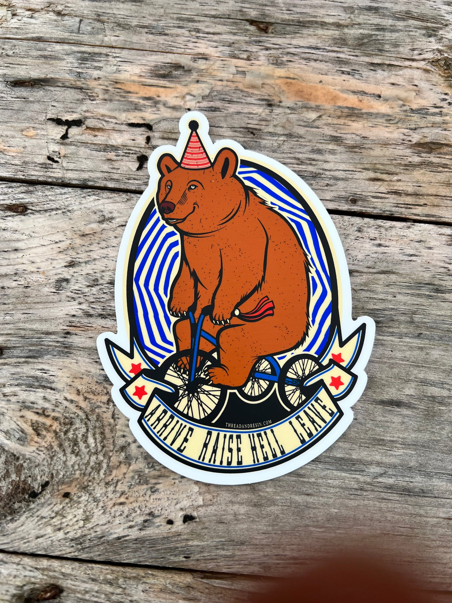 Circus Bear - Thread & Resin