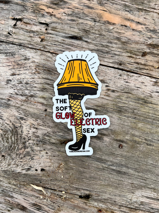 Decorative Stickers Leg Lamp - Thread & Resin