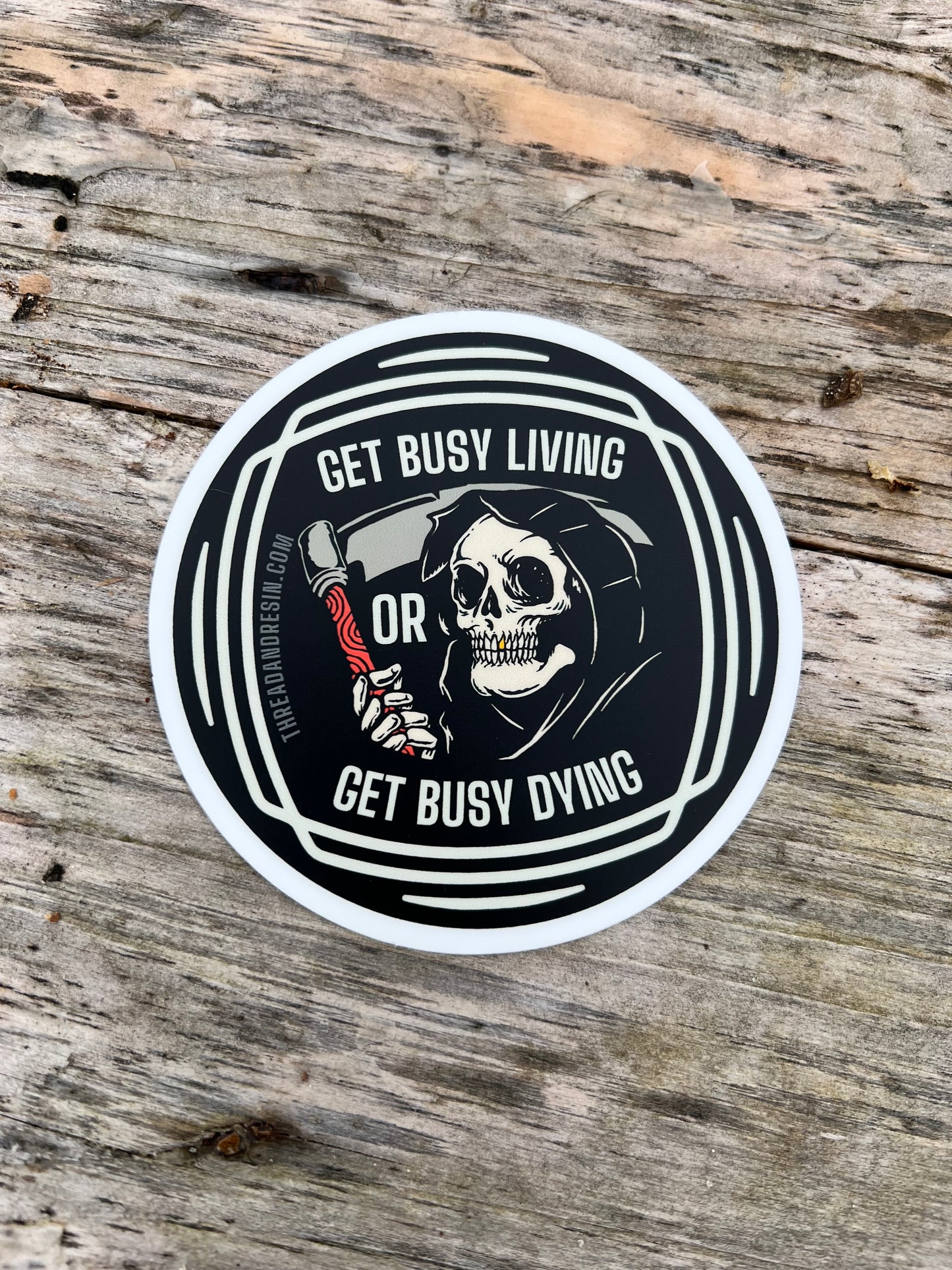 Decorative Stickers Get Busy - Thread & Resin