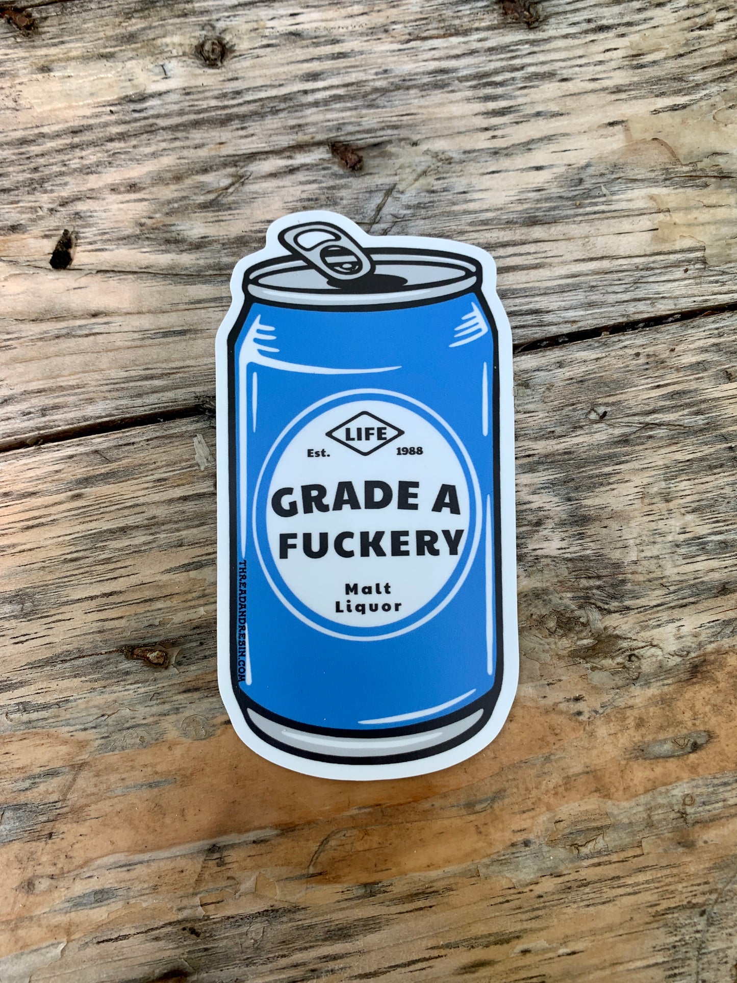 Posters, Prints, & Visual Artwork Grade A Fuckery sticker - Thread & Resin