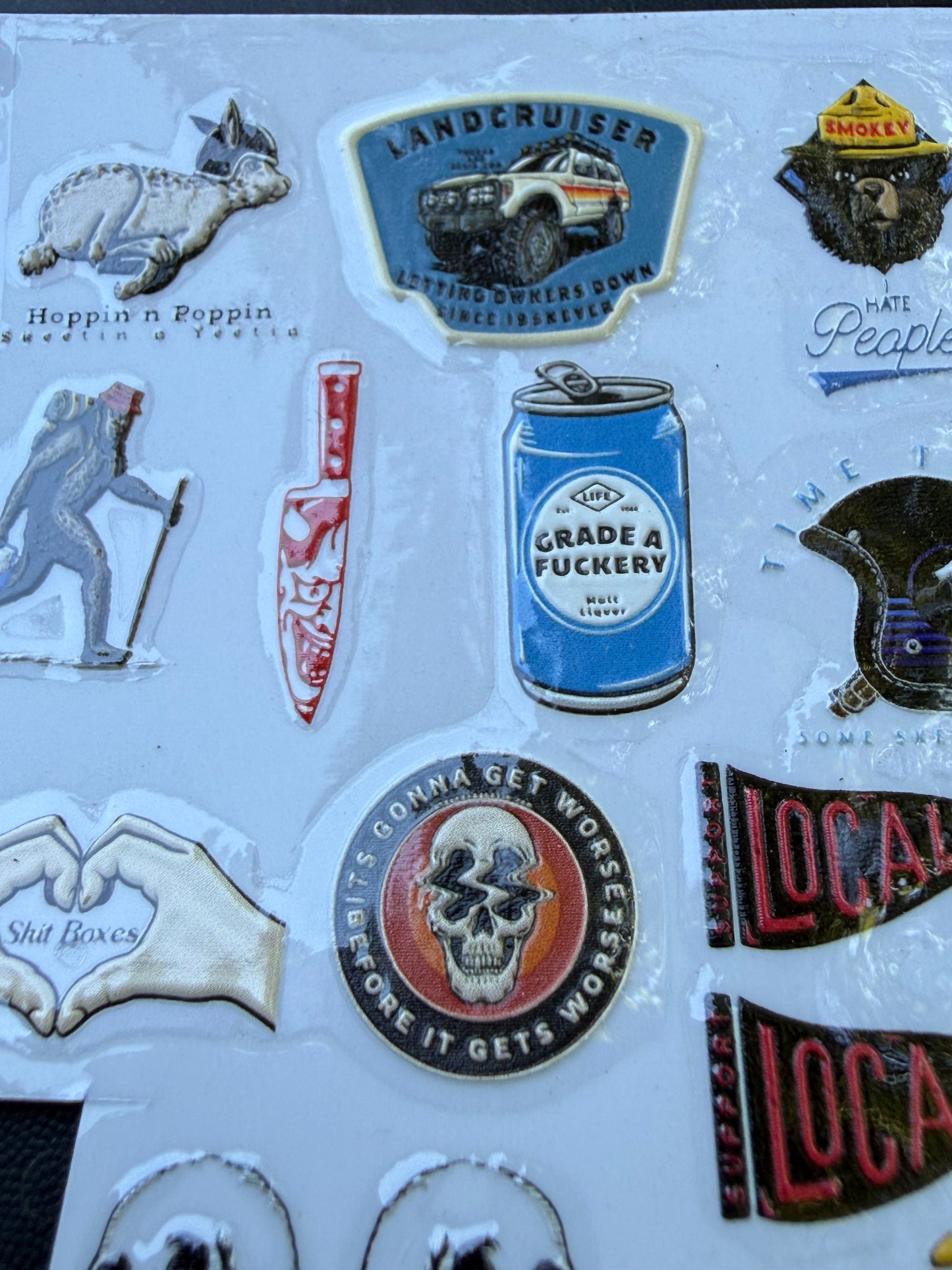 Rc sticker sheet UV PRINTED