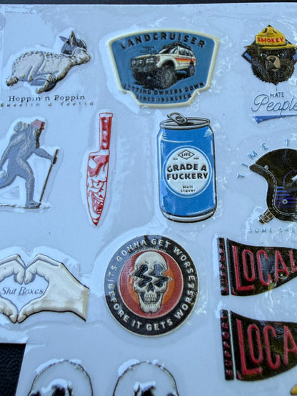 Rc sticker sheet UV PRINTED