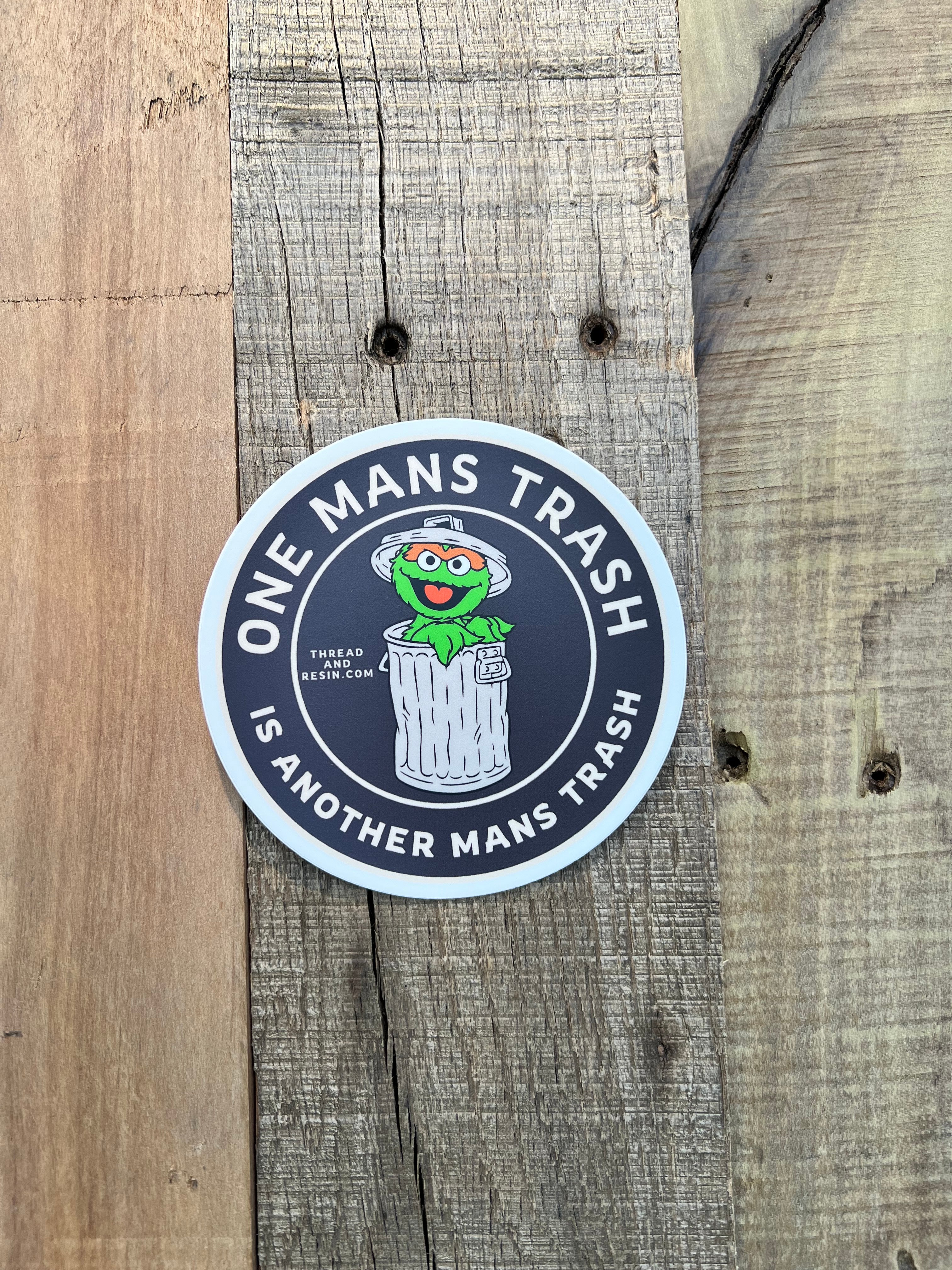 Garbage Man Window Sticker Trash sticker – Thread & Resin