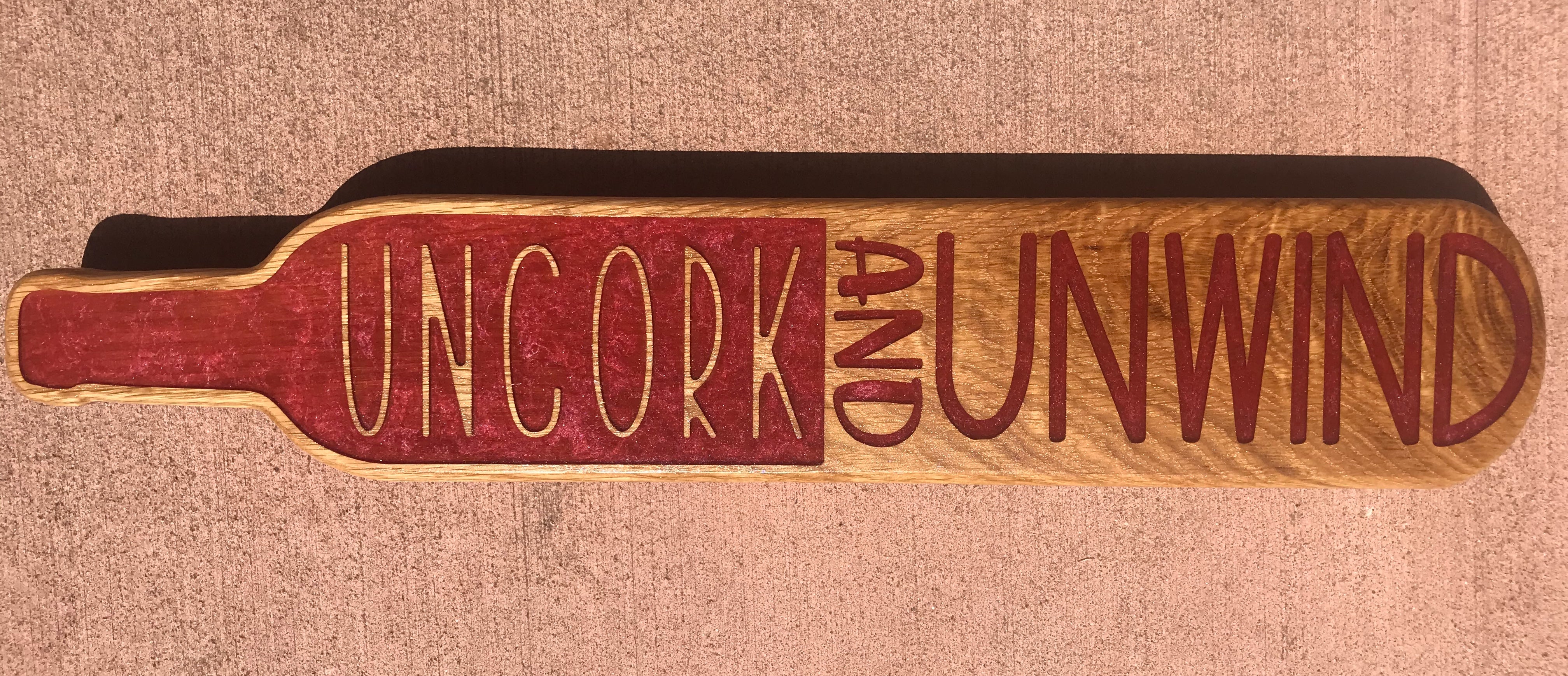 Uncork and Unwind โ Thread & Resin