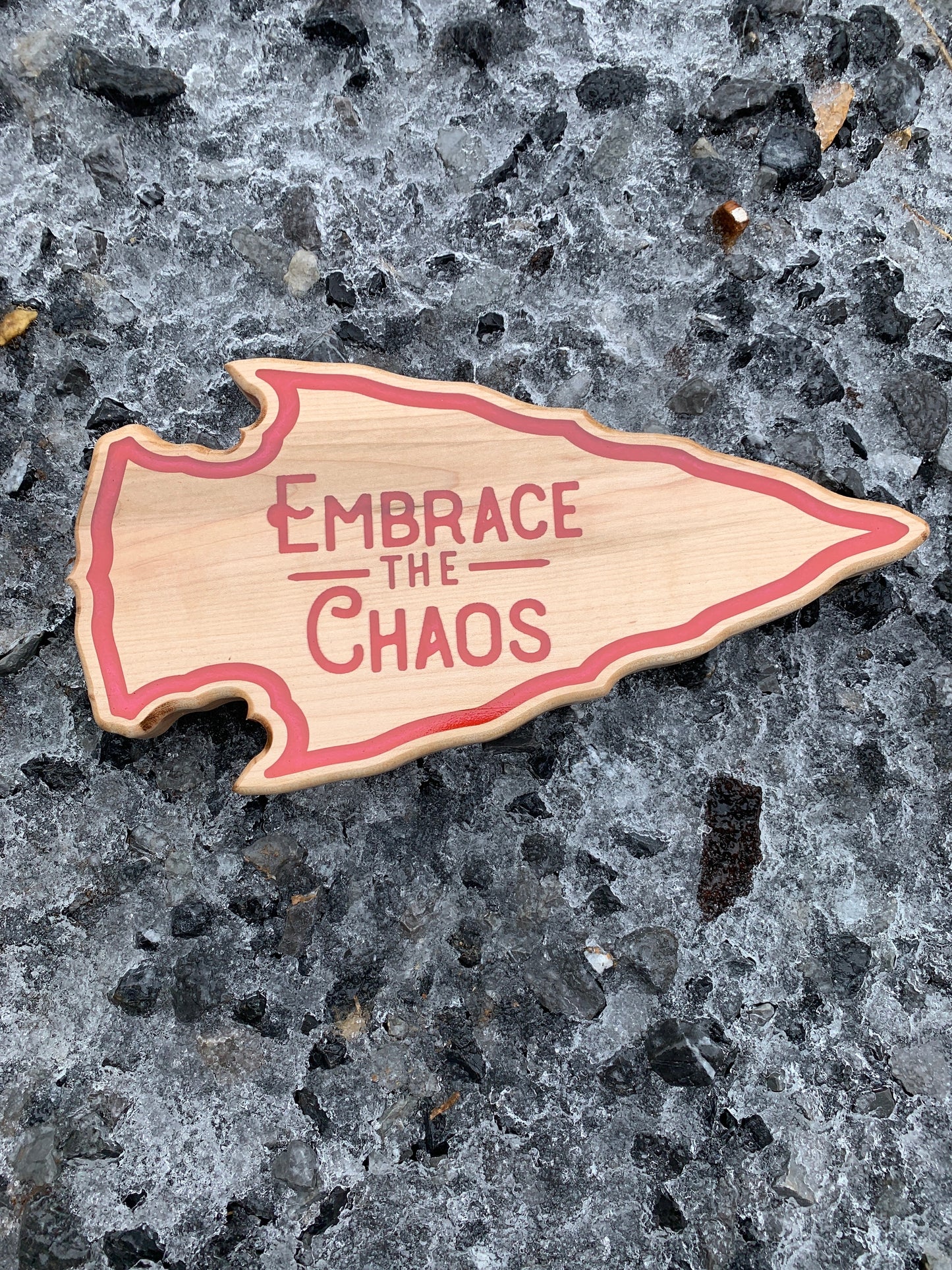 Embrace the chaos - Thread & Resin