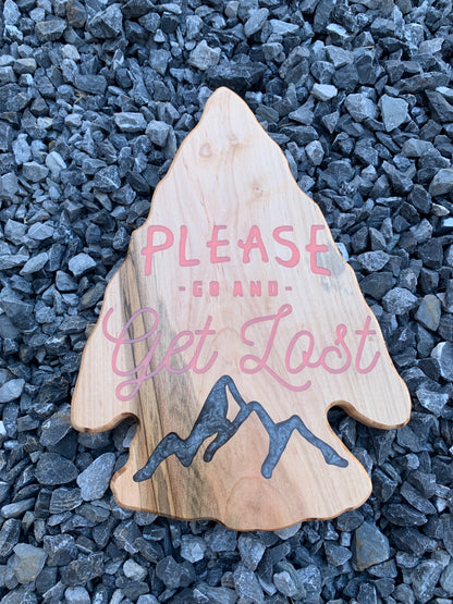 Get Lost Arrowhead - Thread & Resin