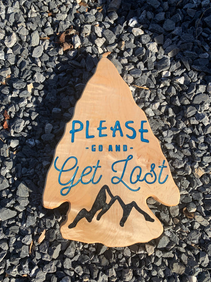 Get Lost Arrowhead - Thread & Resin