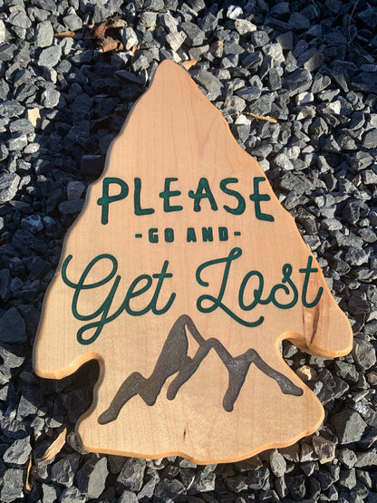 Get Lost Arrowhead - Thread & Resin