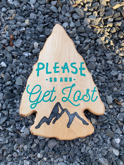 Get Lost Arrowhead - Thread & Resin