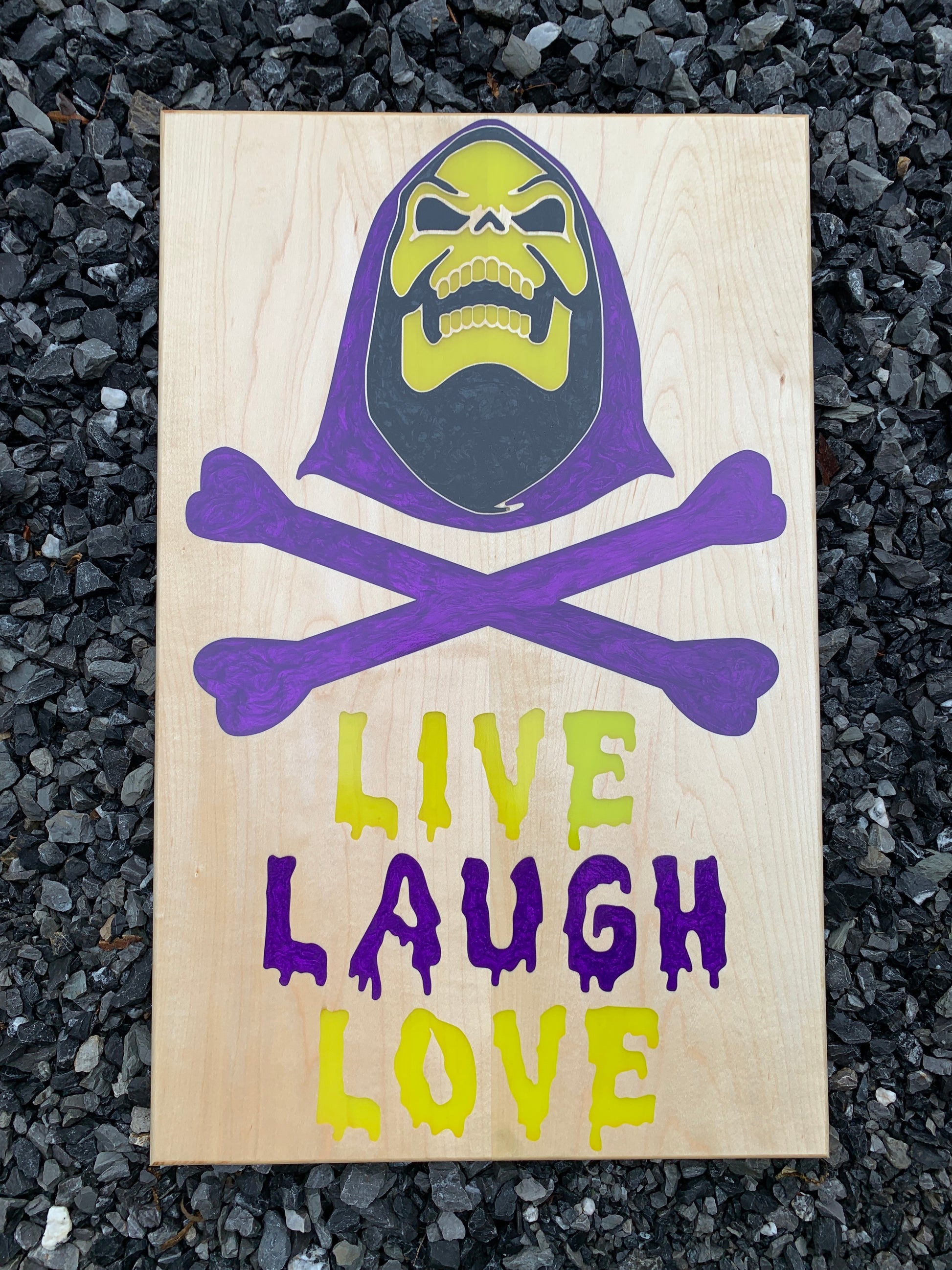 Posters, Prints, & Visual Artwork Live Laugh Love - Thread & Resin