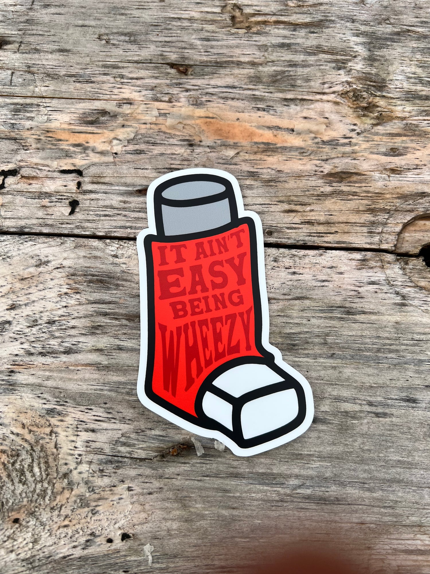 Wheezy Sticker - Thread & Resin