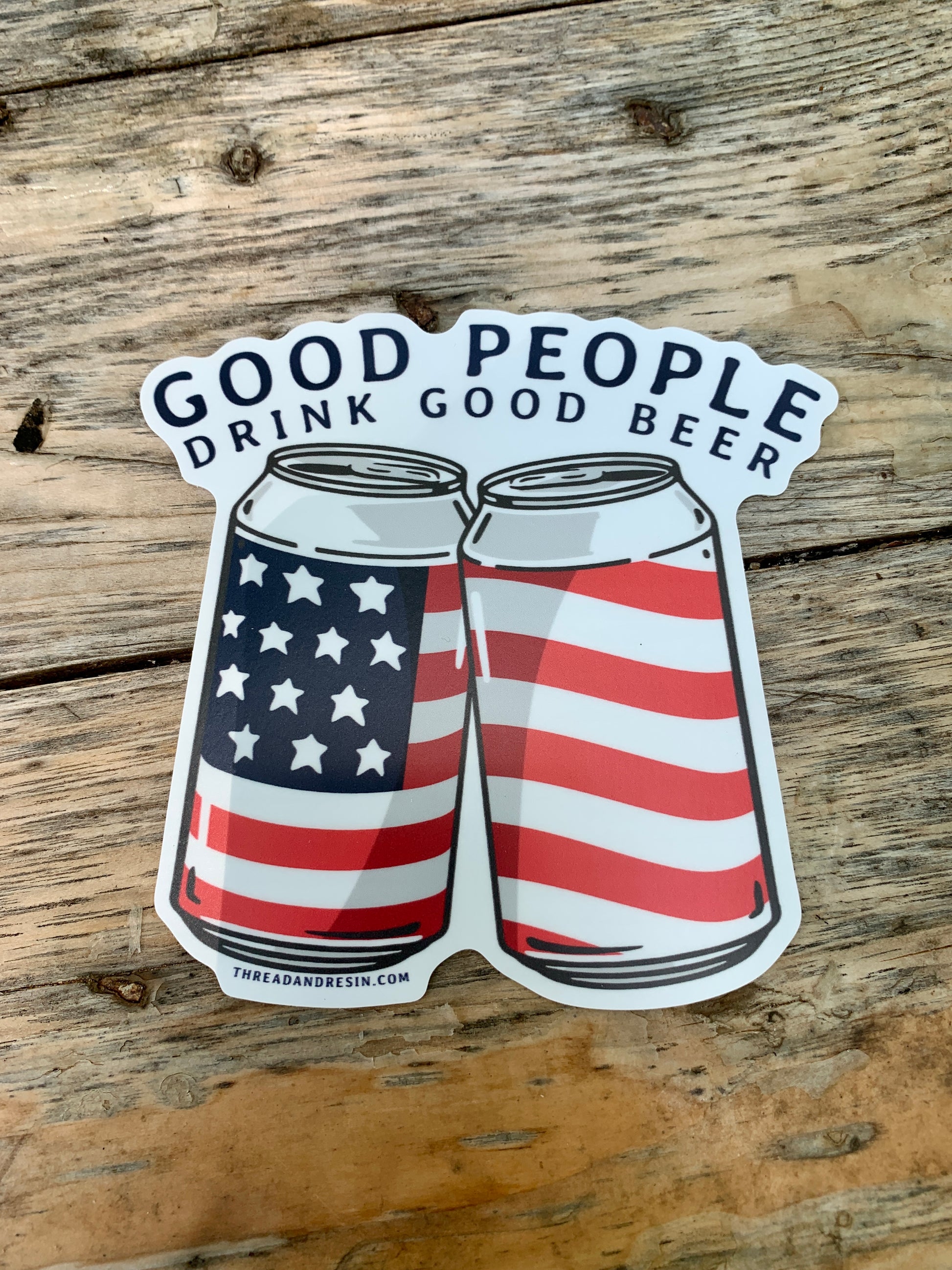 Decorative Stickers Good beer - Thread & Resin