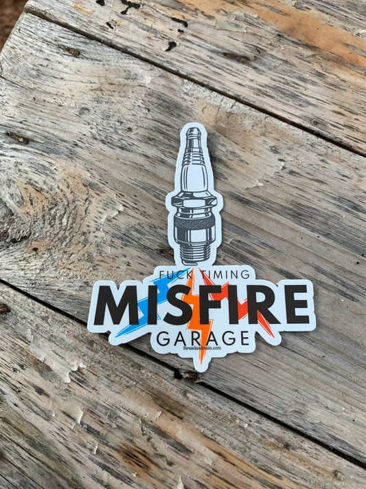 Misfire garage sticker - Thread & Resin